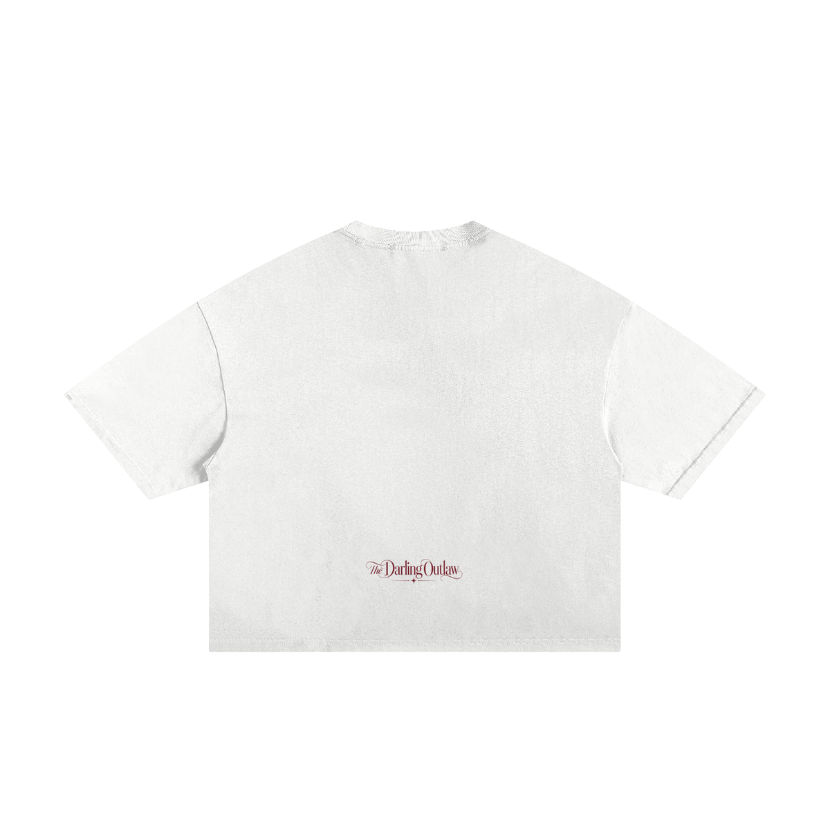 Pretty & Pissed frayed graphic tee with leopard-print lettering — product view 7