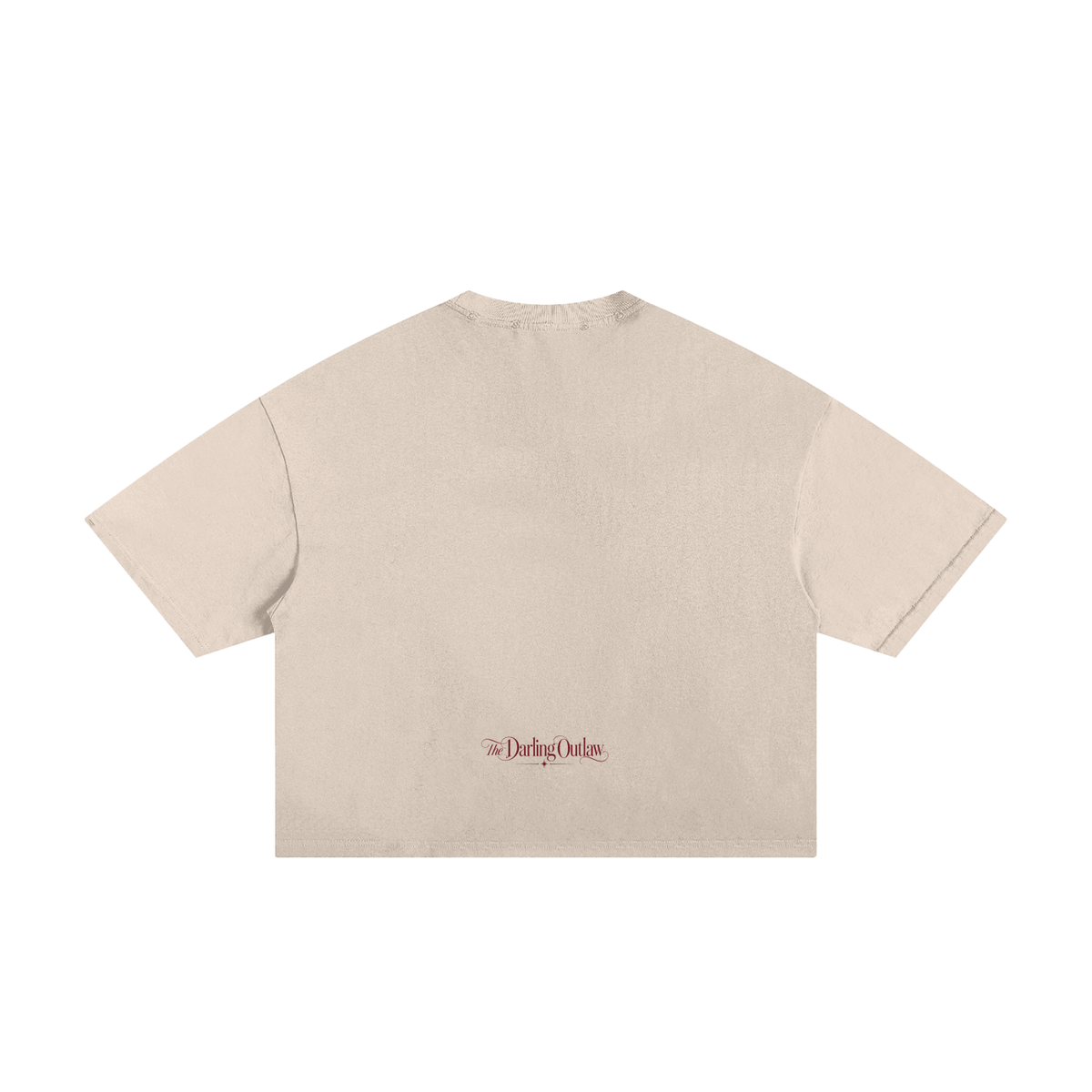 Pretty & Pissed frayed graphic tee with leopard-print lettering — product view 9